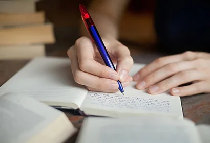 An old bookshelf filled with numerous books.